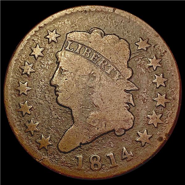 1814 Classic Head Large Cent NICELY CIRCULATED
