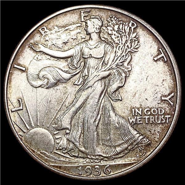 1936-D Walking Liberty Half Dollar CLOSELY UNCIRCU