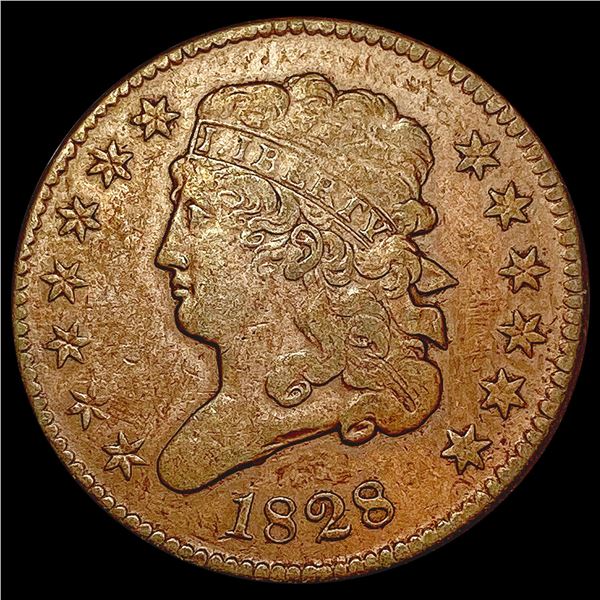 1828 Classic Head Half Cent CLOSELY UNCIRCULATED