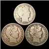 Image 1 : [3]1904-1913 Barber Half Dollar NICELY CIRCULATED