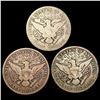 Image 2 : [3]1904-1913 Barber Half Dollar NICELY CIRCULATED
