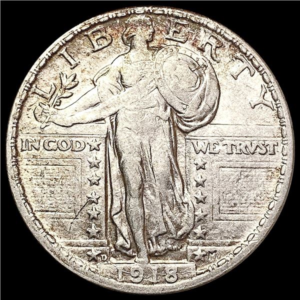 1918-D Standing Liberty Quarter CLOSELY UNCIRCULAT
