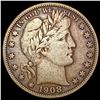 Image 1 : 1908-D Barber Half Dollar LIGHTLY CIRCULATED