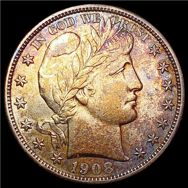 1908-O Barber Half Dollar CLOSELY UNCIRCULATED