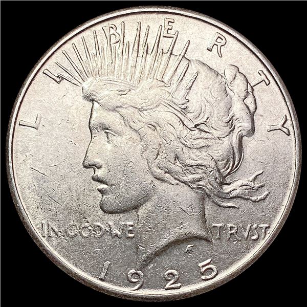 1925-S Silver Peace Dollar CLOSELY UNCIRCULATED