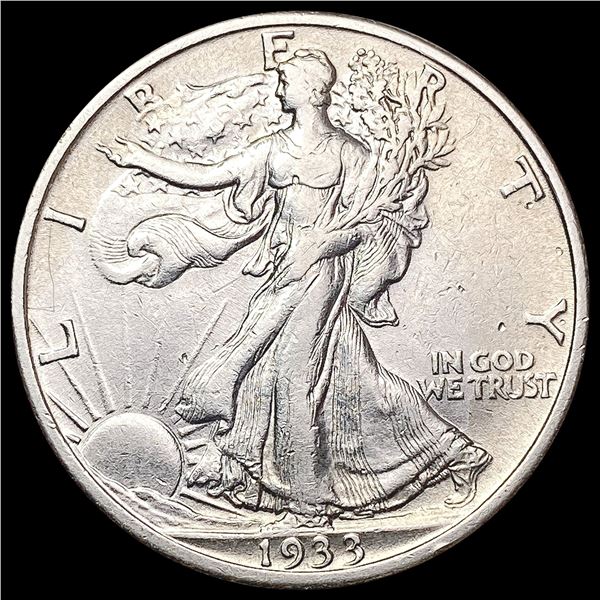 1933-S Walking Liberty Half Dollar CLOSELY UNCIRCU