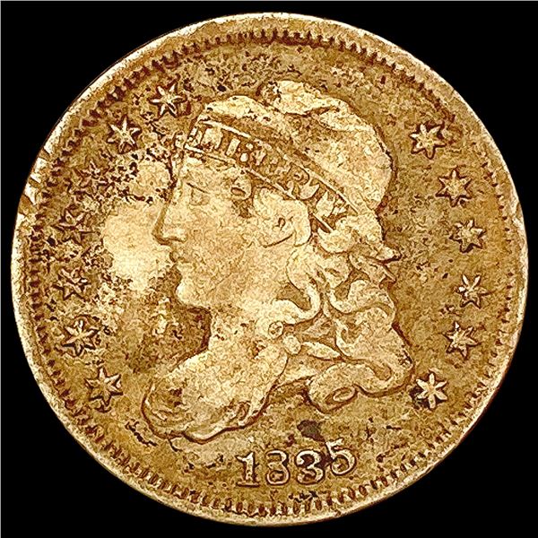 1835 Capped Bust Half Dime LIGHTLY CIRCULATED