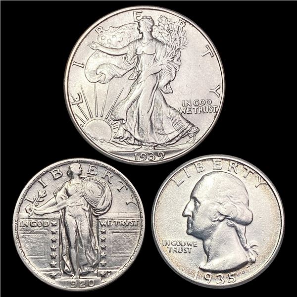 1920-1935 [3] Type Coin Lot HIGH GRADE