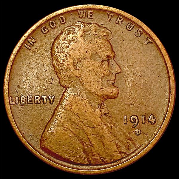 1914-D Wheat Cent CLOSELY UNCIRCULATED