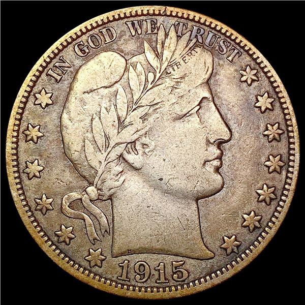 1915-S Barber Half Dollar NEARLY UNCIRCULATED