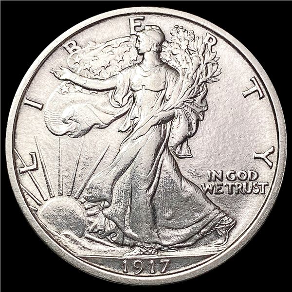 1917 Walking Liberty Half Dollar CLOSELY UNCIRCULA