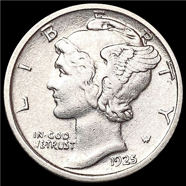 1925-D Mercury Dime CLOSELY UNCIRCULATED