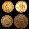 Image 1 : 1864-1920 [4] Copper Type Coin Lot HIGH GRADE