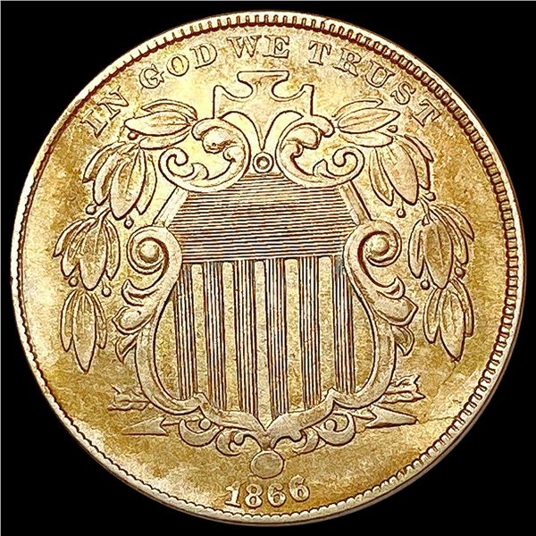 1866 Shield Nickel CLOSELY UNCIRCULATED