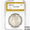 Image 1 : 1890-CC Morgan Silver Dollar PGA MS64