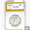 Image 1 : 1929-D Walking Liberty Half Dollar PGA MS64