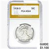 Image 1 : 1938-D Walking Liberty Half Dollar PGA MS64
