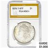 Image 1 : 1878 7/8TF Morgan Silver Dollar PGA MS63+