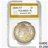 Image 1 : 1878 REV78 Morgan Silver Dollar PGA MS63+ PL