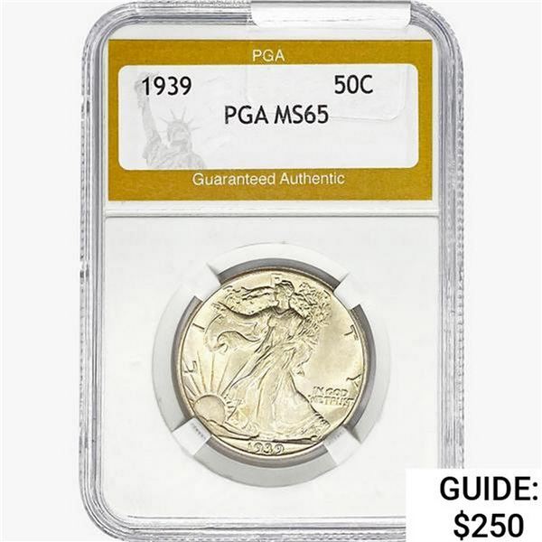 1939 Walking Liberty Half Dollar PGA MS65