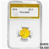Image 1 : 1910 $2.50 Gold Quarter Eagle PGA MS65