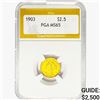 Image 1 : 1903 $2.50 Gold Quarter Eagle PGA MS65