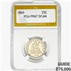 Image 1 : 1865 Seated Liberty Quarter PGA PR67 DCAM