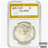 Image 1 : 1878 7/8 TF Morgan Silver Dollar PGA MS62
