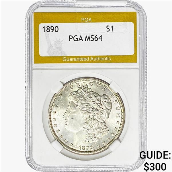 1890 Morgan Silver Dollar PGA MS64