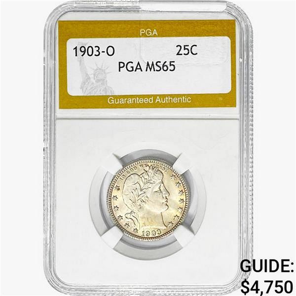 1903-O Barber Quarter PGA MS65
