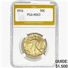 Image 1 : 1916 Walking Liberty Half Dollar PGA MS63