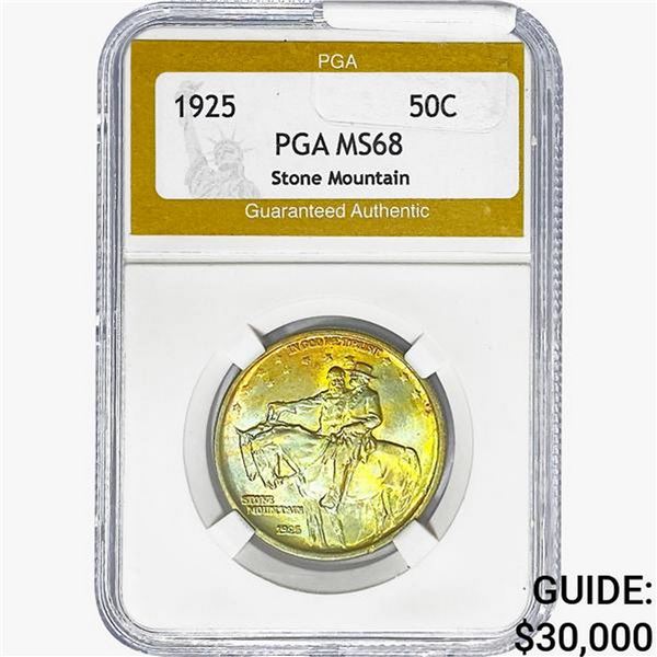 1925 Stone Mountain Half Dollar PGA MS68