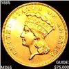 Image 1 : 1885 $3 Gold Piece GEM BU