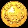 Image 2 : 1885 $3 Gold Piece GEM BU