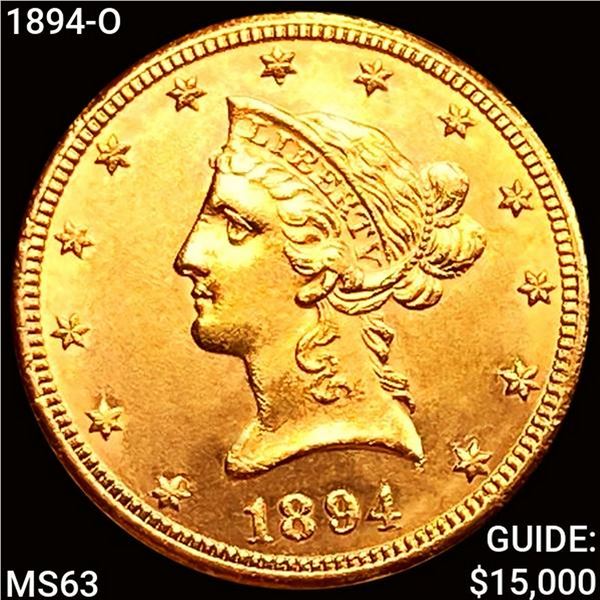 1894-O $10 Gold Eagle CHOICE BU