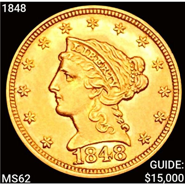 1848 $2.50 Gold Quarter Eagle UNCIRCULATED