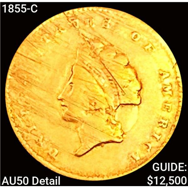 1855-C Rare Gold Dollar CLOSELY UNCIRCULATED