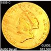 Image 1 : 1855-C Rare Gold Dollar CLOSELY UNCIRCULATED
