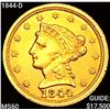 Image 1 : 1844-D $2.50 Gold Quarter Eagle UNCIRCULATED