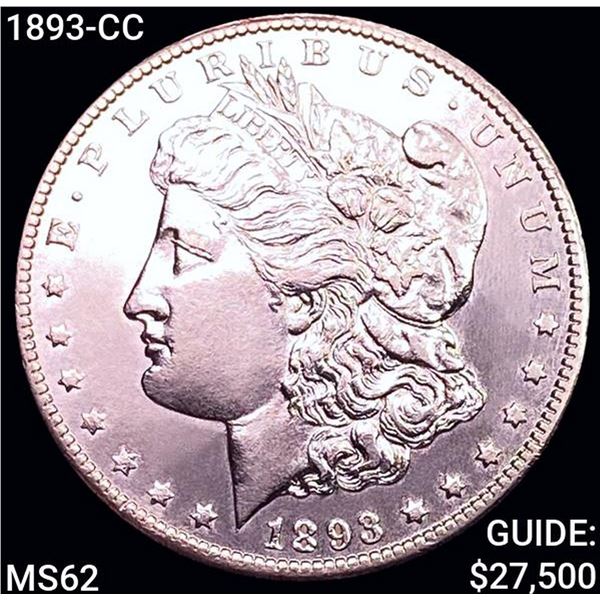 1893-CC Morgan Silver Dollar UNCIRCULATED