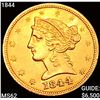 Image 1 : 1844 $5 Gold Half Eagle UNCIRCULATED