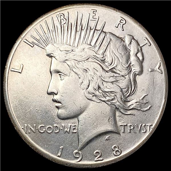 1928 Silver Peace Dollar CLOSELY UNCIRCULATED