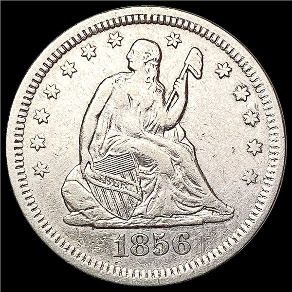 1856 Seated Liberty Quarter CLOSELY UNCIRCULATED