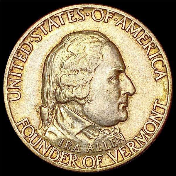 1927 Vermont Half Dollar CHOICE AU