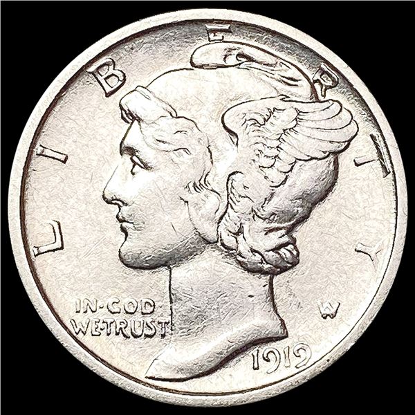 1919-D Mercury Dime CLOSELY UNCIRCULATED