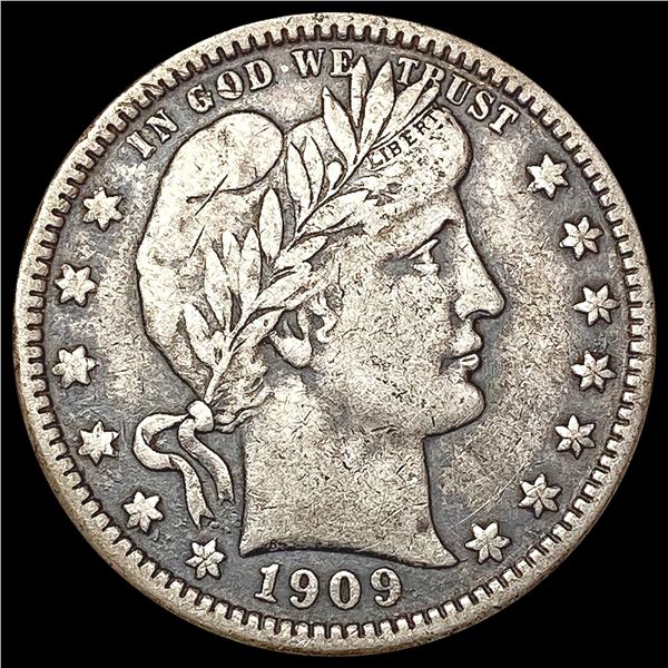 1909-O Barber Quarter LIGHTLY CIRCULATED