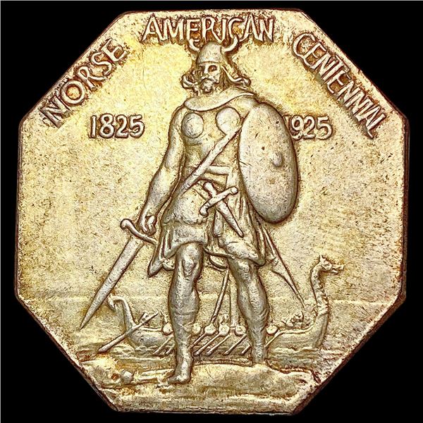 1925 Norse American Medal-Thick CLOSELY UNCIRCULAT
