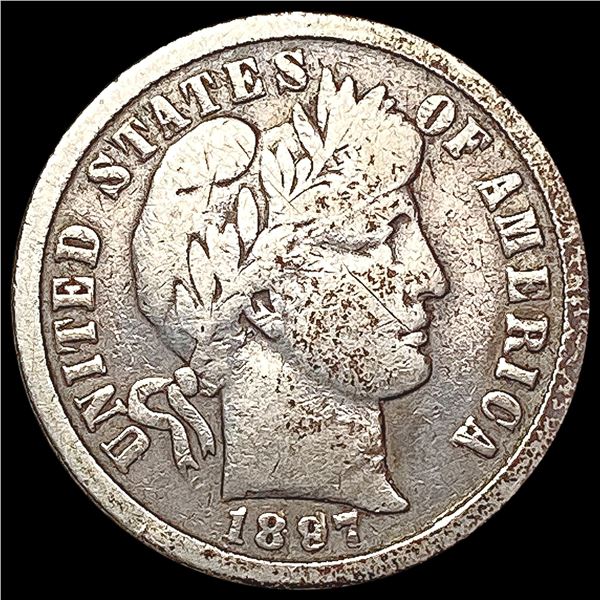 1897-O Barber Dime NICELY CIRCULATED