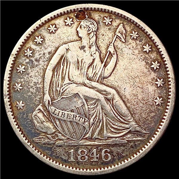 1846-O Seated Liberty Half Dollar CLOSELY UNCIRCUL