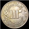 Image 2 : 1853 Silver Three Cent NEARLY UNCIRCULATED